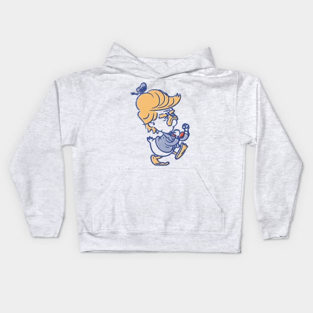 Donald Trump Duck Kids Hoodie by vo_maria